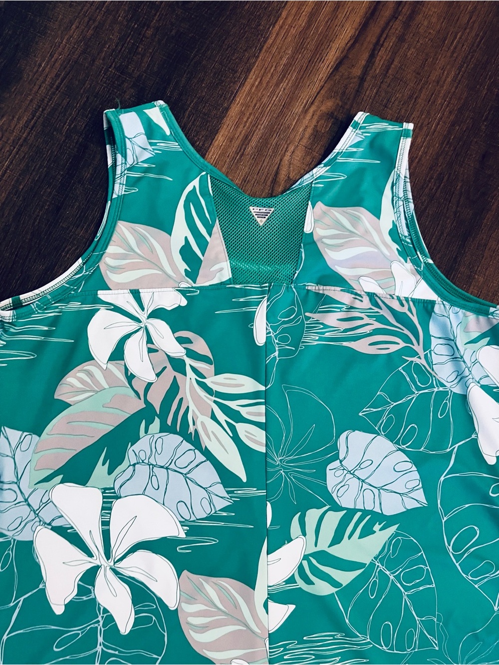 Columbia PFG Midway Bay Dress Tropical Floral Women's XL Omni-Freeze - Picture 3 of 3